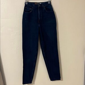 Vintage Route 66 High Waisted Tapered Jeans